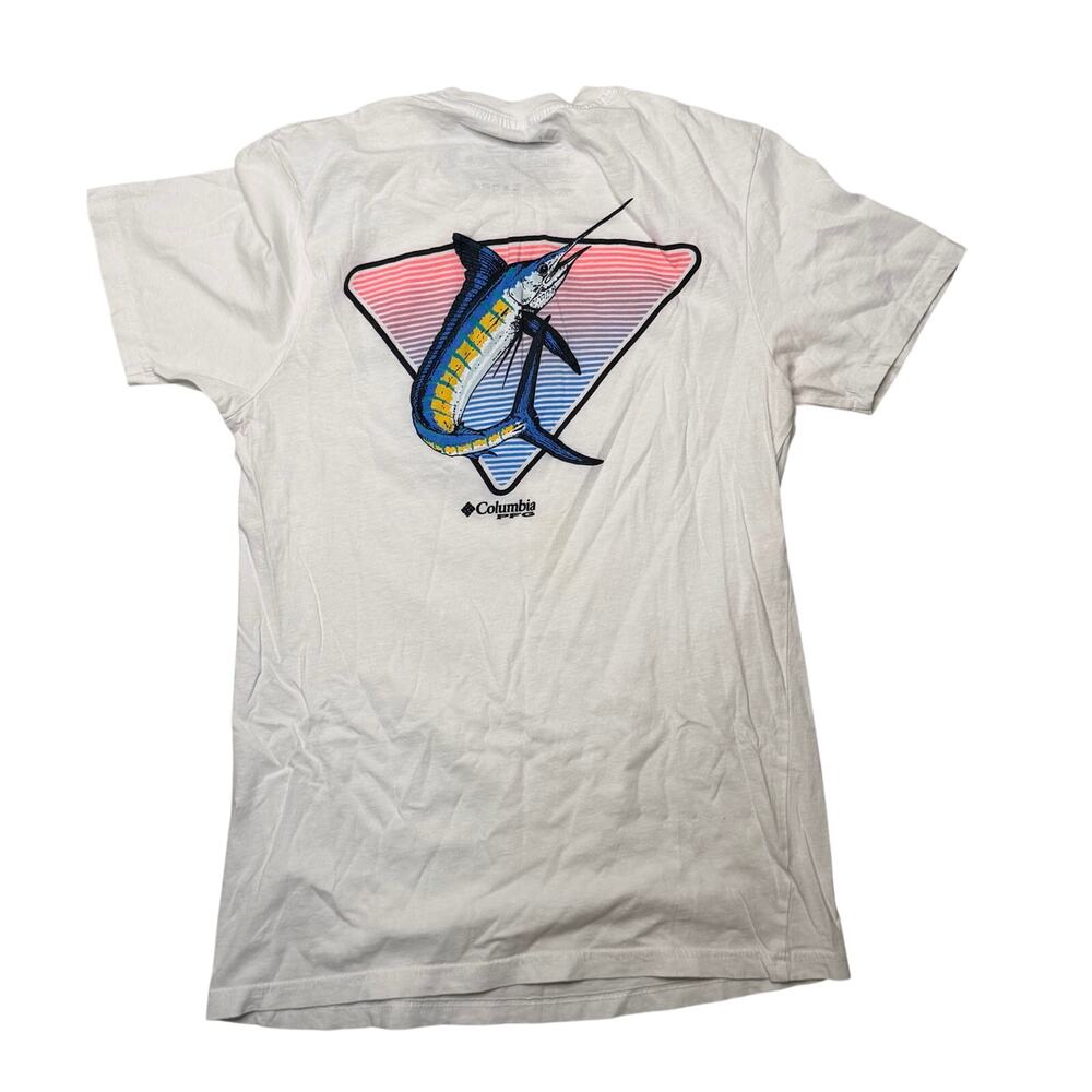 Columbia PFG Mens Short Sleeve Graphic T-Shirt 100 Cotton| S